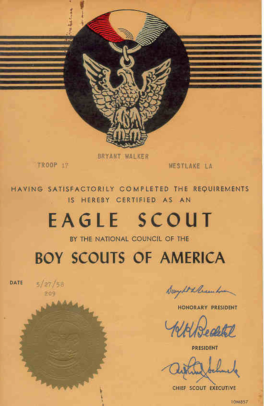 Bryant Walker's Eagle Scout