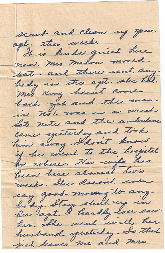 Letter to Ethel Mae Walker<br />
from Rubye Mae (Walker) Causey - 1943 3