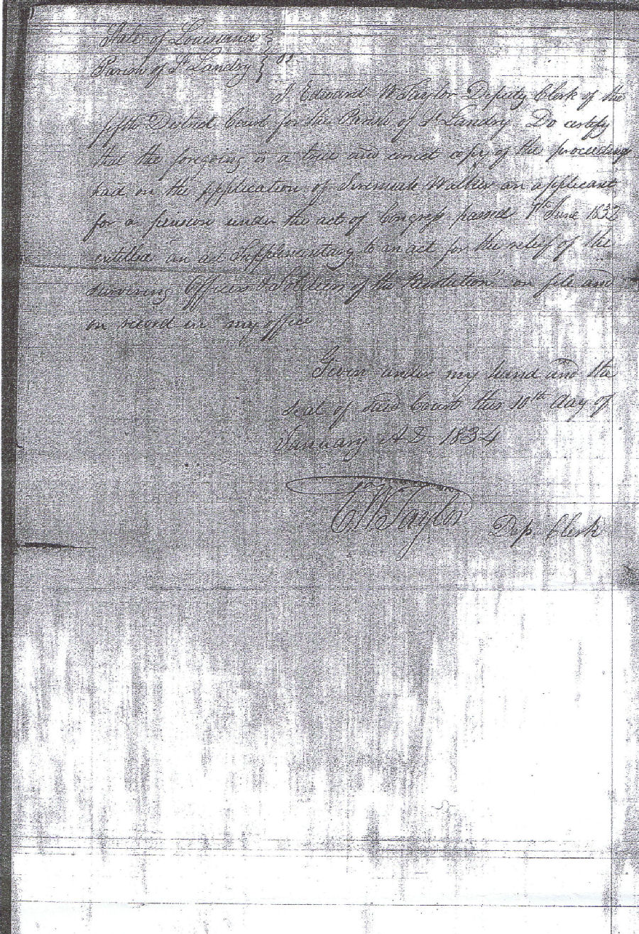 Jeremiah Walker Pension Request - 1833 - 5